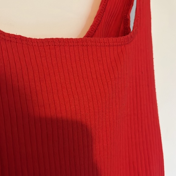 ribbed red h&m bodysuit - Picture 2 of 3